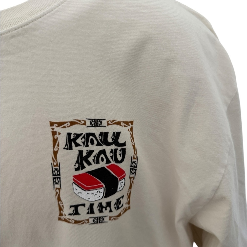 Crazy Shirts Hawaii Kau Kau Time Fo Eat Coconut Dyed Tee Shirt Men XL - Picture 3 of 8
